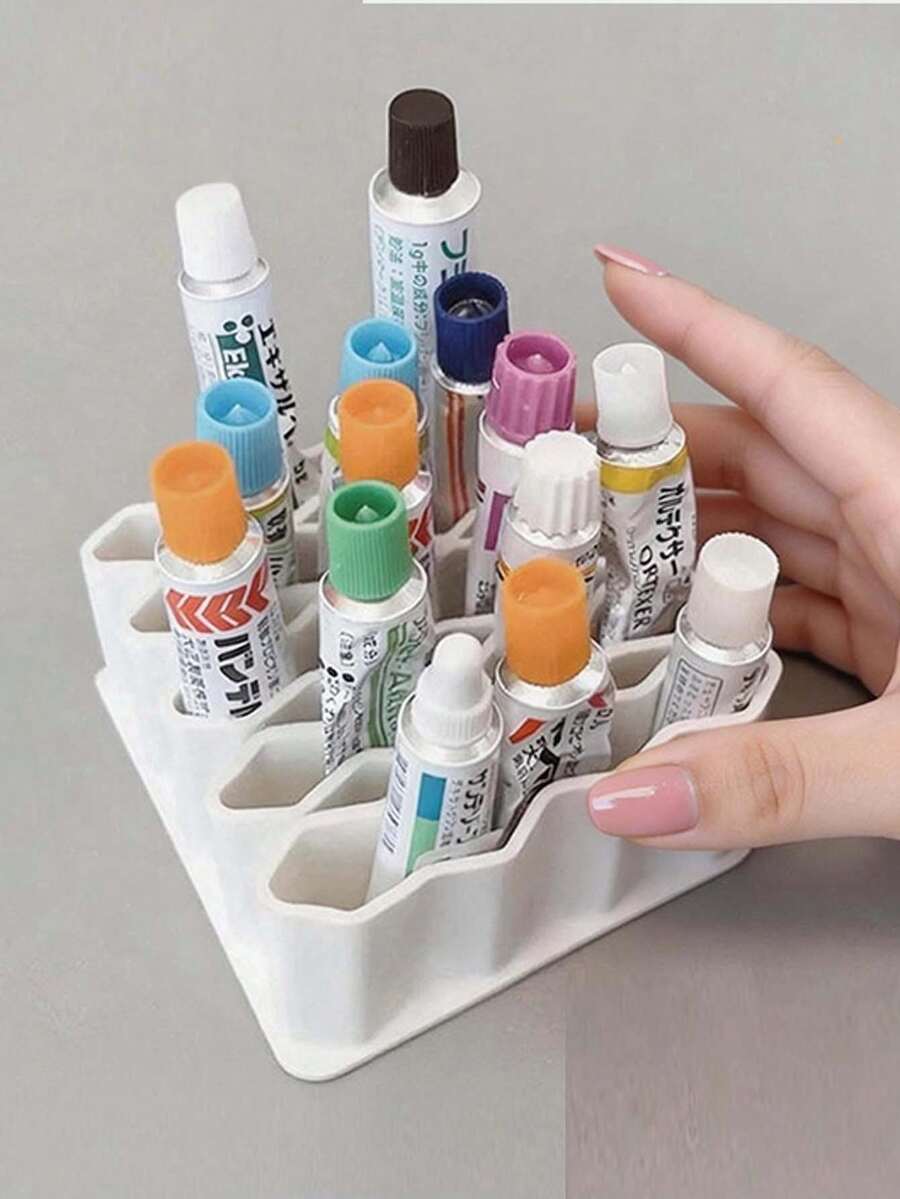 [32-Grid Storage] Ointment Storage Box, Cream And Ointment Desktop Organizer, 32-Grid Multi-Layer Vertical Storage Rack, Space-Saving Storage Rack - Multicolor - View 1