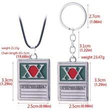 1pc-Anime Merchandise License Keychain Protagonist Gon Hunter License Necklace Pendant Birthday Gift-Christmas Gift-Halloween Gift-Perfect Gift-Gift - Multicolor - View 10