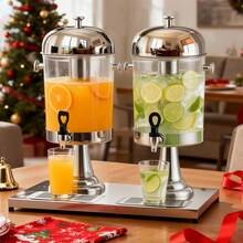 Senmeo 1Pc 4.5Gal/2.3Gal Beverage Dispenser, With Ice Bucket & Stainless Steel Drip Tray, Hot/Cold Drink Server For Buffet/Party Supplies - 2.3 Gallons - View 5