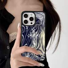 Funda para teléfono con diseño de calavera y cruz, compatible con fundas para teléfonos  y Apple. Fabricada en TPU, ofrece protección contra golpes y caídas. ¡El complemento perfecto para un estilo  y práctico en cualquier lugar! - Negro - Ver 4