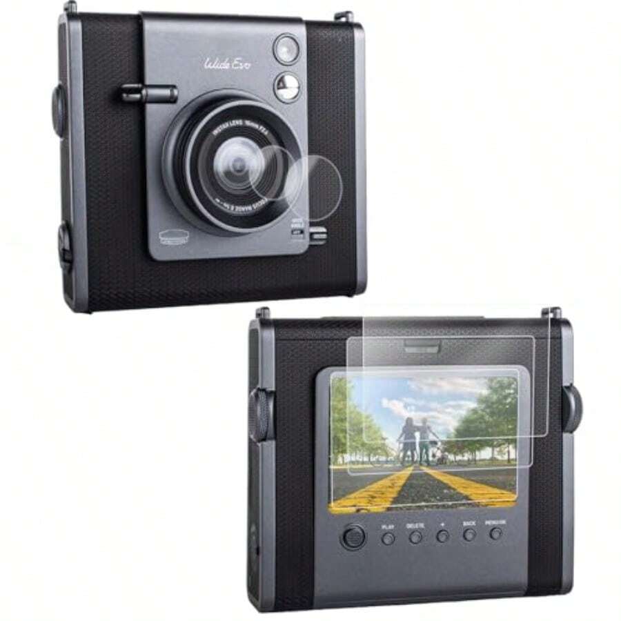 Rieibi リーバイ [3+3枚パック] スクリーンプロテクター Fujifilm  Wide evo インスタントカメラ LCD + レンズ PET Flim 0.25mm 硬度9H 強化ガラスフィルム チェキワイドEVO用 - チェックする 1