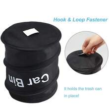 1pc Convenient Car Trash Bin - Hangable Garbage Bag For Seat Backs,Litter Container And Storage Bag For Interior Car Accessories - A - View 4