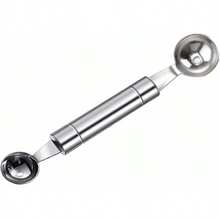 Double-Edged Fruit Ball Spoon Set, Excavator Style Carving & Cutting Tool, Stainless Steel Fruit Ball Kitchen Gadget - View 7
