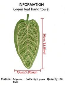 1pc/2pcs/3pcs Creative Leaf Design Hand Towel, Hanging Decorative Towel For Kitchen, Bathroom, Bedroom, Absorbent & Easy To Clean, Personalized Towel - Multicolor - View 12