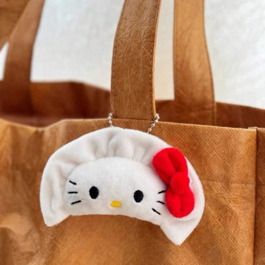 SANRIO 1個餃子造型毛絨娃娃吊飾 包包掛飾 生日禮物紀念品 - 彩色 - 查看 1