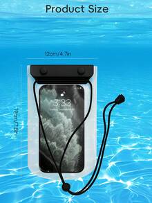 深水防水手機袋 透明觸控螢幕防水袋 附可調節掛繩 耐用防水手機保護套 適用潛水、浮潛、游泳、旅行 - 彩色 - 查看 7