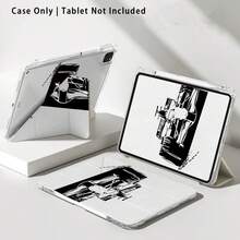 黑色跑車圖案彩繪效果平板保護殼，適用於 MatePad SE 11/MatePad 11/MatePad 11.5 2025/Pad 8/9/10/X8/X8A/X9、Xiaoxin、Apple 10代/A16 11代/Air/Pro 11 及 A9 - 款式1 - 查看 8