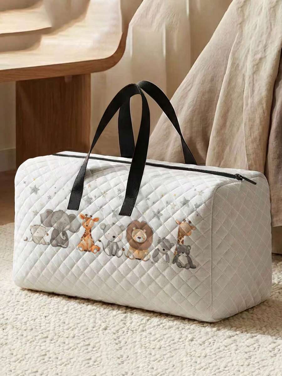 1pc, Luggage Bag, Animal Print Large Capacity Children's Beach Bag ...