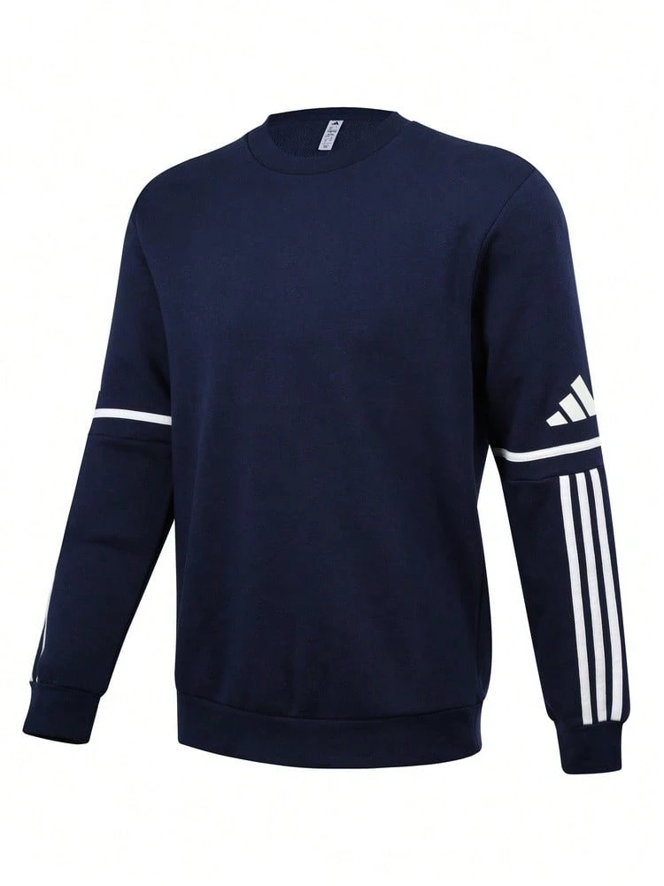 Adidas 男士 SQ25 SW CREW 針織運動衫 無帽款 JM3547 - 藍色 - 查看 1