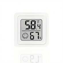 6pcs Smiling Face Digital Thermometer Hygrometer - Accurate Measurement, Dual Temperature & Humidity Display, Long Battery Life, & Stylish, Portable Adhesive Back Design, High-Precision Sensor, Suitable For Home/Bedroom/Greenhouse Indoor Monitoring - A - View 20