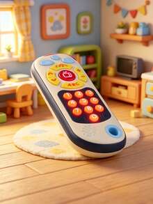 Children's Multi-Function Cartoon Remote Control Toy, Plays Sound, Light And Music, Baby Early Education Nursery Rhyme Enlightenment Toy - Multicolor - View 7