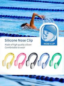 2pcs/4pcs/6pcs Water Sports Nose Clips, Waterproof Swimming Nose Plugs, Water Sports Accessories - Multicolor - View 2