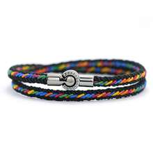 diffone Fashion Handmade Double Rope Men Bracelet Charms Black Magnetic Simple Bracelet For Men Armband Jewelry - Men's Multi-layered Bracelet - View 18