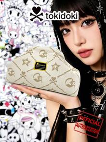 [TOKIDOKI]Cartoon IP Pattern Clutch Bag, Party Gathering Evening Bag, Daily Cosmetic Storage Bag, Foldable Portable Clasp Design, Suitable As Gift For Friends, Holiday Gift, Party Gathering - Multicolor - View 8