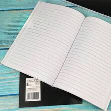 A5 Lined Thickened Black Softcover Notebook, Student Homework Book, Meeting Notebook Stationery, 36/48/62/84 Pages/Book, Minimalist Blank Grid And Lined Inner Pages, Suitable For Diary, Study, Back To School Supplies - Simple - View 2