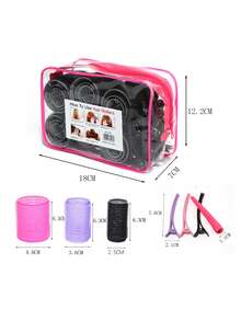 30 Pcs Self-Adhesive No Heat Hair Curlers, DIY Hair Styling Accessories, Women Hairdressing Tools - Multicolor - View 2