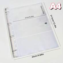 Buku Penyimpanan Stiker Lucu A4 - Kapasitas Ekstra Besar, Sampul Binder Bahan PVC dengan Jepitan Tunggal, Dapat Menampung 30 Lembar Stiker 3D Ukuran 9cm*21.5cm, Album Stiker yang Dapat Digunakan Kembali, Cocok untuk Koleksi Stiker Glitter 3D dan Perlengkapan Album Buku Harian, Perlengkapan Kembali ke Sekolah - Bahan pengikat - View 6