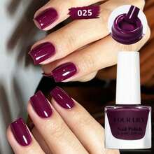 FOUR LILY 6.3ml Kuteks Kuku Berbasis Air yang Dapat Dikupas, Tanpa Perlu Dipanggang, Cepat Kering, Tahan Lama, Cocok untuk Salon, DIY, dan Penggunaan di Rumah, Tersedia Berbagai Warna - MultiWarna - View 21