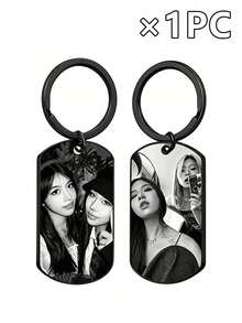 Llavero de metal personalizable, impreso con tu foto y texto, 4 estilos y 4 colores disponibles, paquete de 1 pieza, 3 piezas o 5 piezas. Perfecto como llavero, decoración de mochila, regalo de cumpleaños, regalo de aniversario y regalo del Día de San Valentín. - Multicolor - Ver 49