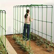 10件組耐用園藝支架套組 - 必備植物支撐，易於插入，用於植物支撐與整理 - 堅固、耐候且易於使用，適用於各種植物、水果和蔬菜，戶外和陽台，支撐攀爬植物、樹木和花卉，整理園藝工具，防鏽、省空間的植物支撐，適合園藝愛好者 - 花園支撐架套裝 - 查看 1