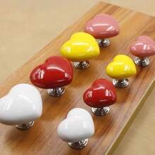 1 cái/2 cái/4 cái Nút xả bồn cầu hình trái tim nhiều màu sắc, Phụ kiện xả bồn cầu nhà tắm sáng tạo, Phụ kiện nhà tắm hình nút tình yêu thời trang, Dụng cụ nhà tắm - Nhiều màu - Xem 12