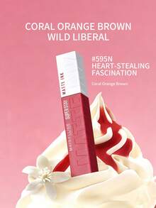 Maybelline 美寶琳持久霧面液態唇膏 595N 5ML 珊瑚橘棕色 - #595N Coral Orange Brown - 查看 1