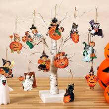 104pc Vintage Halloween Hollow Home Decor, Pumpkin Witch Hollow Decoration, Large Halloween Hollow Card Paper, Vintage Victorian Hollow Cardboard, Trick Or Treat Holiday Party Decoration - View 3