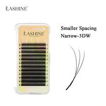 Lashine 1 Box Wispy Narrow W 3D 4D 5D Mixed Length 0.07mm D Curl Premade Lash Fans Soft Lightweight PBT Lash Extensions - D - View 9