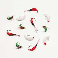 Mồi câu ruồi giả câu cá Fly Fishing - Combo 3 hộp (tổng 9 con ruồi), mồi nymph, ruồi ướt câu cá hồi/cá vược/cá chép, mồi nhử câu cá kèm hộp đựng ruồi - Nhiều màu - Xem 11