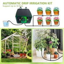 Plant Automatic Watering Timer, Solar Powered Watering Kit, Knob-Style Simple Programming, Easy To Operate, Automatic Watering System, 12 Watering Modes, Simple Operation, Suitable For Vacation Garden Balcony Outdoor Yard Plant Potted Watering Care - A - View 4