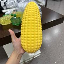 超大 26cm 逼真玉米捏捏樂玩具，巨型壓力緩解擠壓玩具，手捏式焦慮緩解水果玩具 - 彩色 - 查看 4