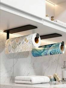 Tempat Tisu Dapur Magnetik untuk Kulkas - Magnet Perekat Kuat, Mudah Digunakan dengan Satu Tangan, Tidak Perlu Pengeboran untuk Pemasangan di Dinding, Cocok untuk Kulkas, Dapur dan Kamar Mandi, Aksesori Dapur Hemat Ruang - View 5