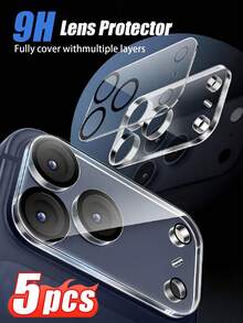 Gorilla Hero 5pcs/Pack, Non-Destructive Image Quality Lens Protector, High Hardness Surface, Effectively Resist Sharp Object Scratches, Anti-Scratch, Keep Lens Clean. Anti-Drop, Reduce Accidental Collision Damage. Waterproof, Anti-Fingerprint, Suitable For Daily Use Compatible With IPhone17E/17 Pro Max/17 Pro/17Air/17/16e/16 Pro Max/16 Pro/16 Plus/16/15 Pro Max/15 Pro/15 Plus/15/14/13/12 And Other Models - Clear - View 30