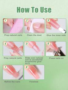 GELPOLISH 1pc/2pcs/3pcs/6pcs Super Strong Brush-On Nail Glue, Suitable For Acrylic Nails, Nail Tips And Press-On Nails (8ml), Repairs Broken Nails, Acrylic Nail Glue, Nail Adhesive, No UV Light Required - 8ml - View 7