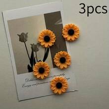 1/3/5/8/10/12/14/20pcs Fun Sunflower Resin Fridge Magnets, Suitable For Kitchen Refrigerator, Can Be Used As Small Gifts For Family And Friends, Warm And Shiny Sunflower Decorative Magnets, Table Decoration, Kitchen Decoration, Suitable For Kitchen, Living Room, Office, Bulletin Board, Holiday Gift - one-size - View 28