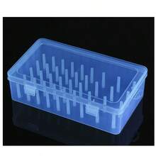 1 pieza Caja de almacenamiento de 42 carretes de hilo de coser, soporte de carrete de plástico transparente, caja de almacenamiento de bordado, caja de herramientas de bordado y costura, estuche de agujas de gran capacidad portátil, caja de costura manual, adecuada para accesorios de costura, bordado y acolchado DIY. - Multicolor - Ver 10