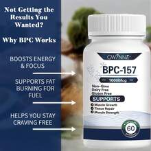 Gwynne High-Potency Bpc-157 Peptide Capsules 1000mcg For Muscle And Exercise Recovery, Accelerated Recovery And Gut Healing – 60 Capsules - 60 Count - View 3