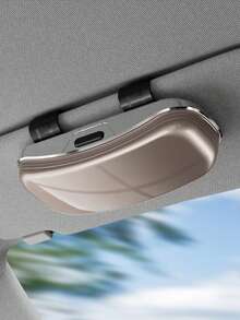 Car Sun Visor Glasses Storage Box, Durable Scratch-Resistant Fashion Glasses Organizer, Practical Car Interior Accessory, Thoughtful Gift Choice For Daily Drivers And Commuters - 1pc - View 13