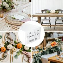 Customized Wedding Table Runner, Suitable For Sweetheart Table Decoration, Customizable Name, Perfect For Newlywed Table Decor And Coordinated Venue Setup, Creating Sweet Romantic Event Details And Customized Wedding Display - White - View 7