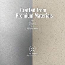 AZDELE Kitchen Titanium Steel Chopping Board, Double-Sided Chopping Board, Made Of Pure Titanium And Wheat Straw PP Material, Easy To Clean, Large Size 15.8*12.5" - Silver - View 4