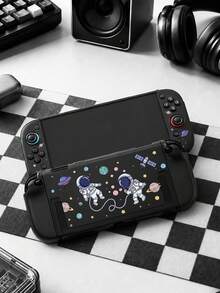1pc Astronaut Illustration Pattern Switch2 (2025)/Switch NS/Switch OLED Compatible Game Console Accessory Set, Game Console Protective Case/Storage Bag, TPU Soft Shell/Hard Shell Removable Stand, Beautiful And Practical, Portable Stand, Portable Travel, Anti-Drop Anti-Scratch, Anti-Fouling, Fashionable Romantic Gift - View 16