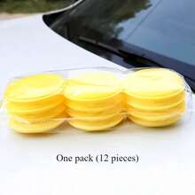 12pcs Round Car & Motorcycle Waxing Polishing Foam Applicator Pads, High Density Foam Car Wax Application Pads - 9.4cm Round Polishing Sponges For Car Waxing - Made Of Polyurethane, Handheld Scrubbing Car Care Supplies - 12pc Round High-density Wash - View 13
