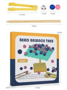 Bead Balance Tree Board Game, Multi-Player Interactive Stacking Challenge Toy, Educational Tabletop Game, Suitable For Family Gatherings, Solo Play And Group Entertainment - Multicolor - View 10