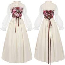 Stage Dance Wear - Belted Skirt, Apricot Color - View 5