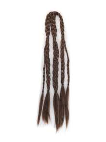 Braided Wig, Hand-Woven, 24-Inch Clip-On Ponytail Extension, Suitable For Men To Wear Daily And For Parties. - Multicolor - View 11