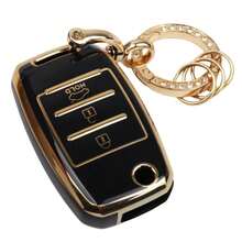 Anti-Drop Anti-Dust Key Case; TPU Car Key Remote Control Protective Shell, Suitable For KIA RIO CEED SPORTAGE SORENTO NIRO K3 Carens Cadenza Carnival Optima - Protective Flip Remote Key Shell - Horseshoe Buckle 5 - View 16