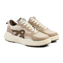 New Akion Unisex Black Urban Sneakers, Casual, Modern, Comfortable Everyday Streetwear. - 米色和白色 2973 - 查看 10