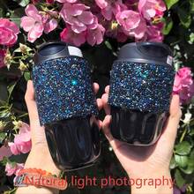 1個 260ml/380ml 鑲嵌閃亮水鑽 316不鏽鋼保溫咖啡杯水瓶 日常使用 - 彩色 - 查看 10