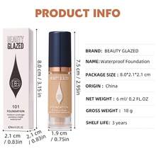 beauty glazed Long-Lasting Waterproof Concealing Moisturizing Matte Long-Wear Foundation, Provides Perfect Flawless Smooth Texture - #101 - View 11