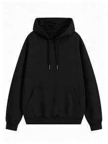 Women's Fashion Black Sweatshirt, Loose Casual Fit, Versatile And Flattering Sports - Black - View 4